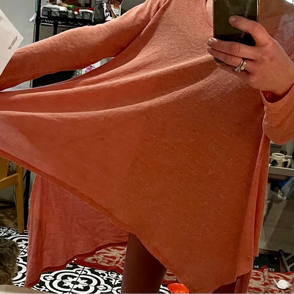 Thin thermal tunic llong sleeve flowing shirt - Picture 4 of 5